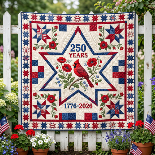 Star Cardinal Quilted Blanket NCU0NTD1890