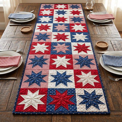 Star Garden Quilted Table Runner NCU0NTD1743