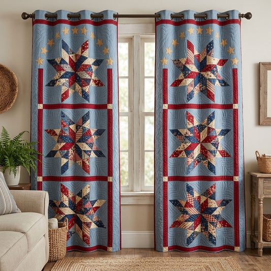Star Glory Quilted Curtains NCU0NTD1776