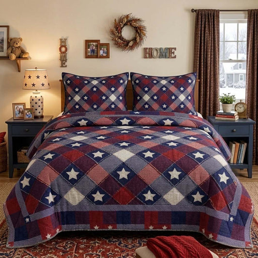 Star Harbor 3-Piece Quilted Bedding Set NCU0DQQ0618