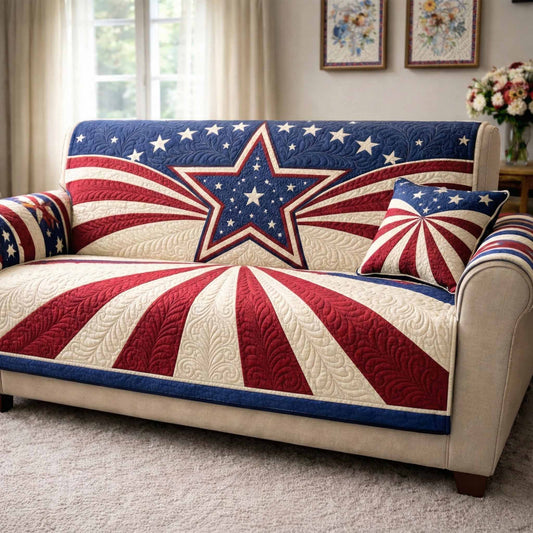Star Liberty Quilted Sofa Cover NCU0NXD1635