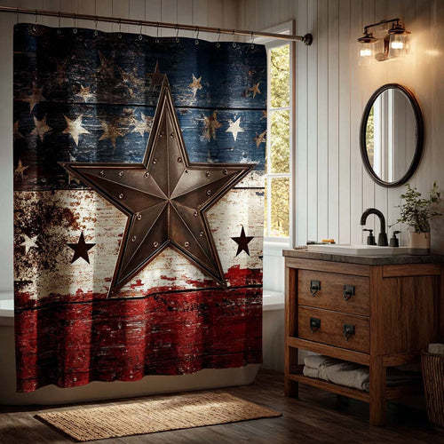 Star Spangled Calm Shower Curtain NCU0DQQ0302