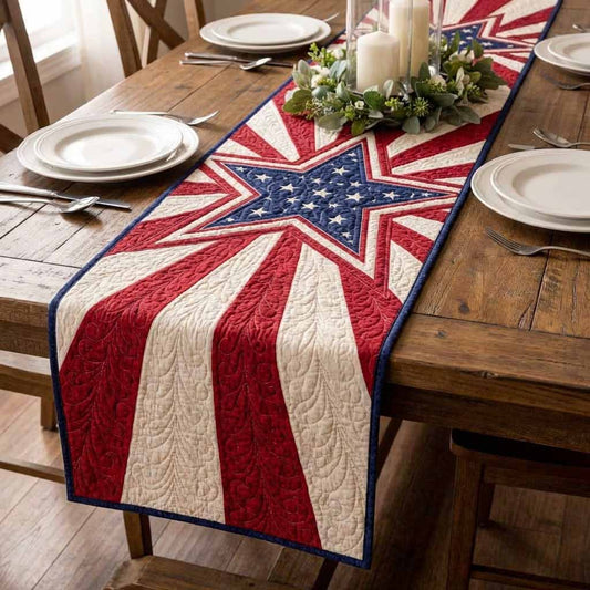 Star Spangled Quilted Table Runner NCU0NXD1698