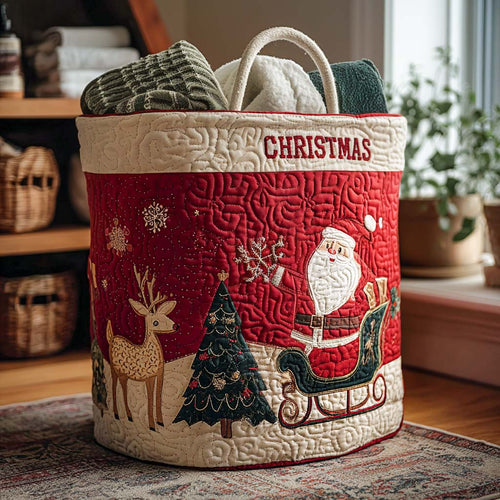 Star of Winter Quilted Laundry Basket NCU0PTT1585