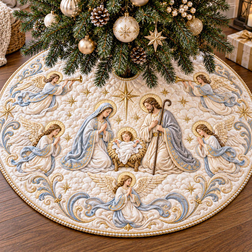 Star of Wonder Christmas Quilted Tree Skirt NCU0NTD2287