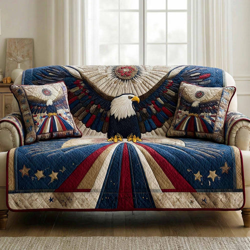 Starbound Eagle Quilted Sofa Cover NCU0NXD1563