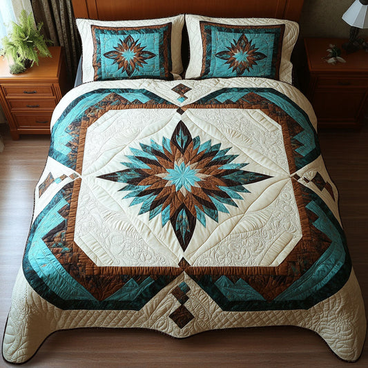 Starburst Serenity 3-Piece Quilted Bedding Set NCU0PTT088