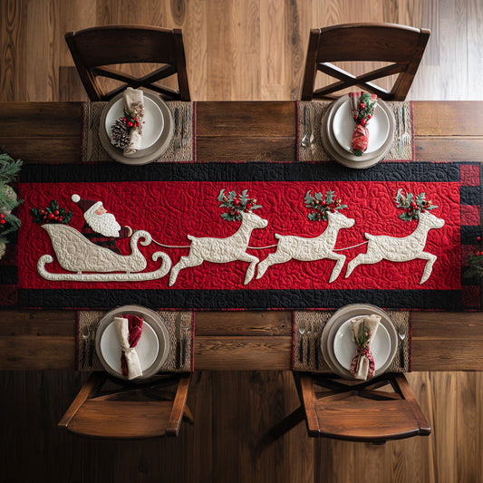 Starfall Sleigh Quilted Table Runner NCU0HNH561