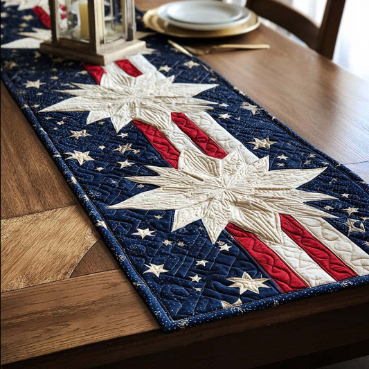 Starfield Stripe Quilted Table Runner NCU0DQQ0523