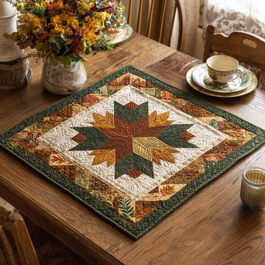 Starflower Touch Quilted Table Topper NCU0NNT1140