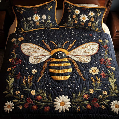 Starlight Bee 3-Piece Quilted Bedding Set NCU0NNT065