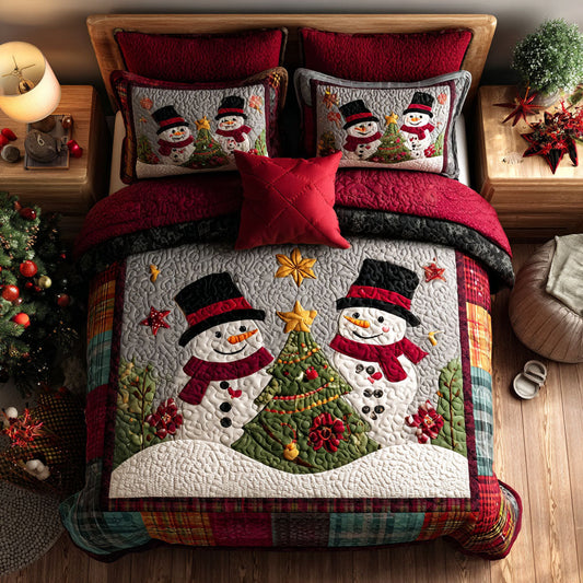 Starlight Snow 3-Piece Quilted Bedding Set NCU0PTT1312