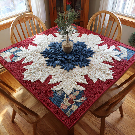 Starlight Snowflake Medallion Quilted Table Topper NCU0HNH194