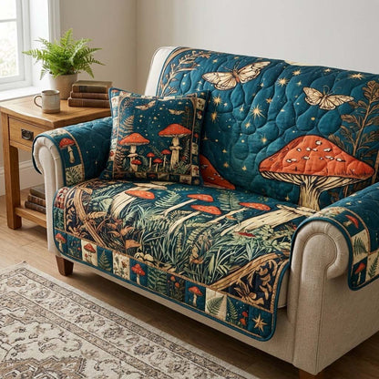 Starlight Toadstool Quilted Sofa Cover NCU0DQQ0698