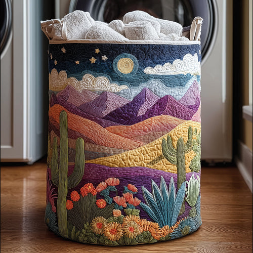 Starlit Desert Quilted Laundry Basket NCU0TH2972