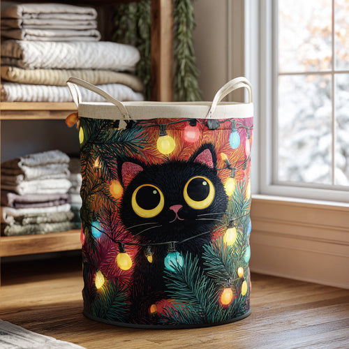 Starlit Paws Quilted Laundry Basket NCU0PVL707