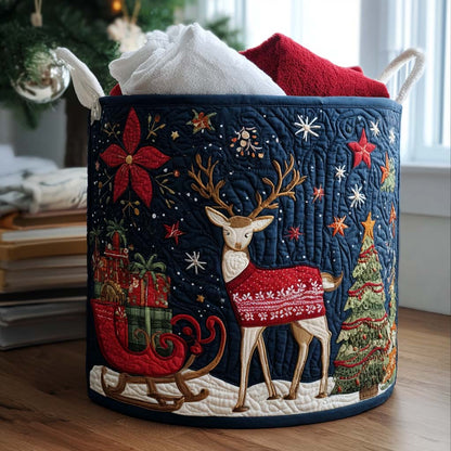 Starlit Stag Quilted Laundry Basket NCU0PTT1539