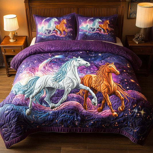 Starlit Stallion 3-Piece Quilted Bedding Set NCU0NNL150