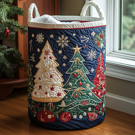 Starry Cheer Quilted Laundry Basket NCU0DDK1091