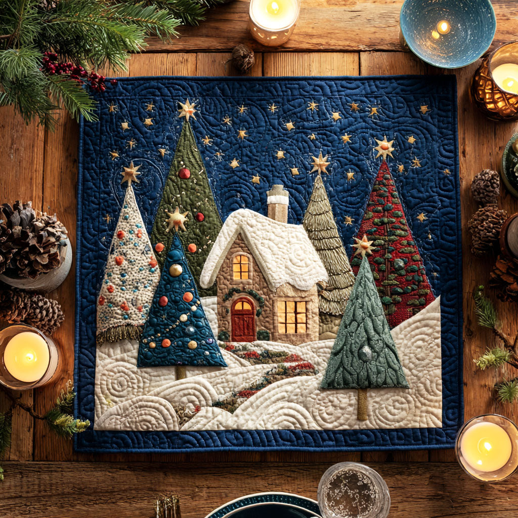 Starry Eve Quilted Table Topper NCU0NTV154