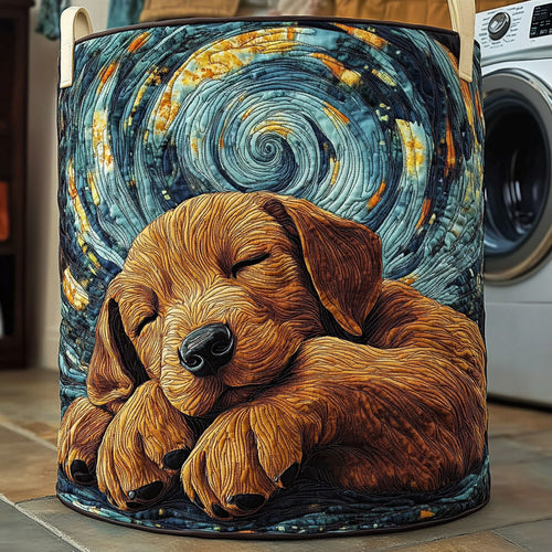 Starry Night Lab Dream Quilted Laundry Basket NCU0LDH075