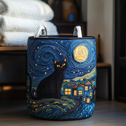 Starry Paws Quilted Laundry Basket NCU0PVL529