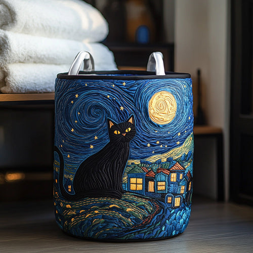 Starry Paws Quilted Laundry Basket NCU0PVL529