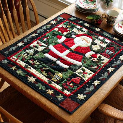 Starry Santa Night Quilted Table Topper NCU0NNT1533