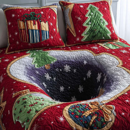 Starry Snowfall 3-Piece Quilted Bedding Set NCU0PTT1562