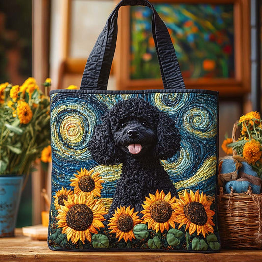 Starry Sunflower Smile Quilted Tote Bag NCU0NXD685