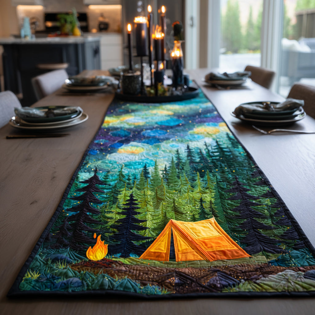 Starry Tent Quilted Table Runner NCU0DV1187