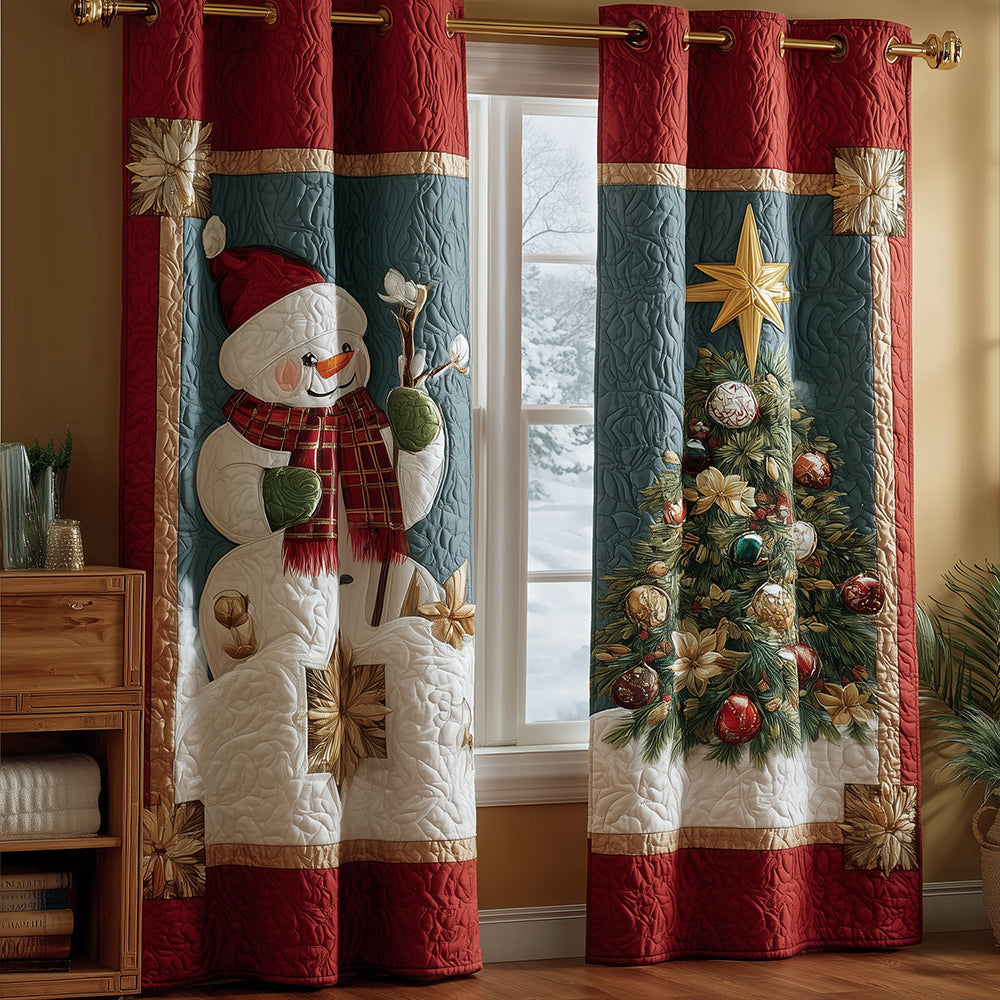 Starry Tree Jolly Soul Quilted Curtains NCU0TH3775