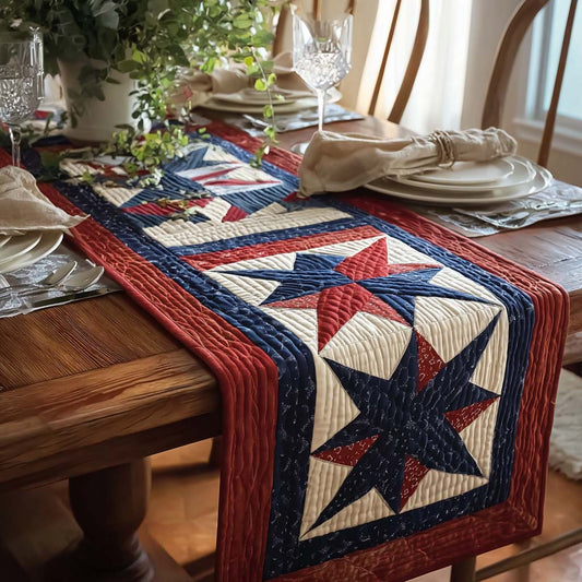 Stars And Stripes Quilted Table Runner NCU0DQQ0529
