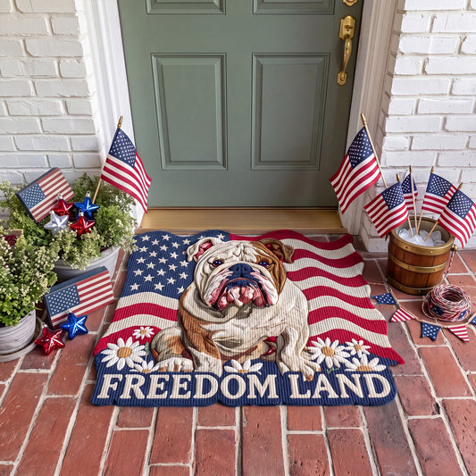Stars Stripes and Slobber Custom Shape Doormat NCU0PTT3088