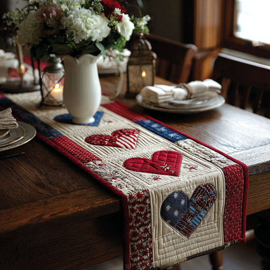 Stars of Unity Quilted Table Runner NCU0PTT602