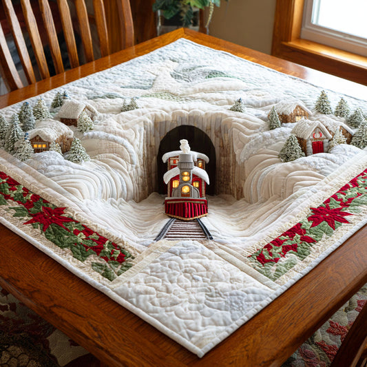 Steam Holiday Ride Quilted Table Topper NCU0NTD499