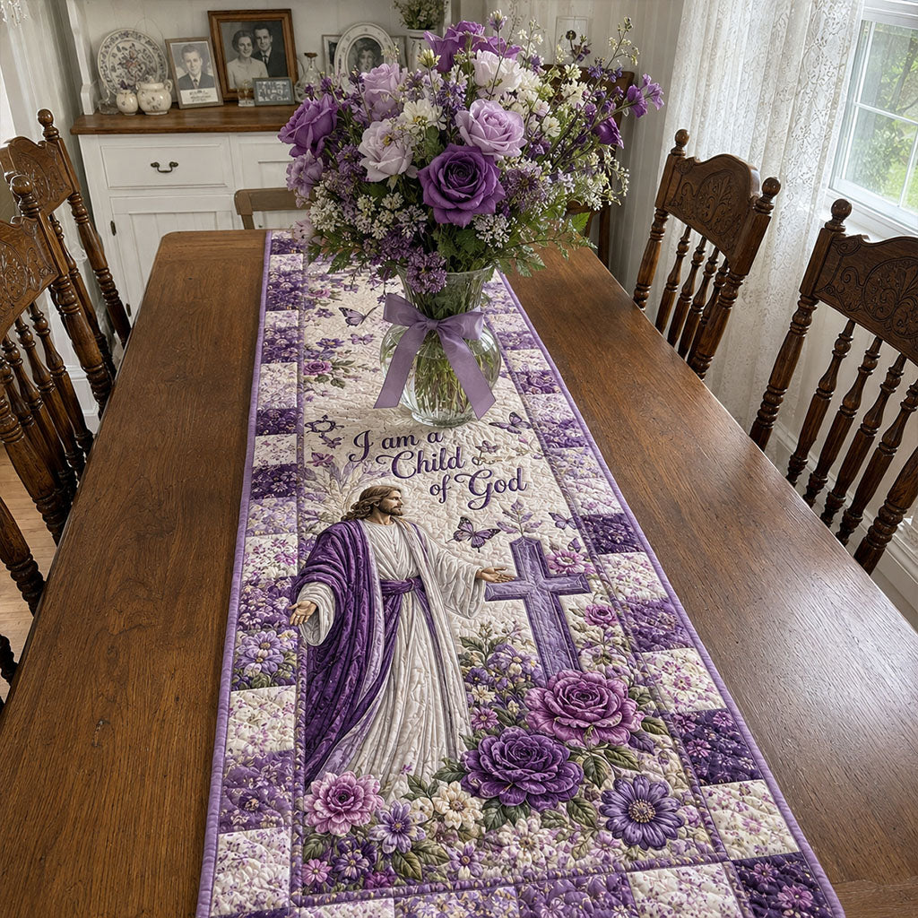 Stillness of Faith Quilted Table Runner NCU0PTT3410