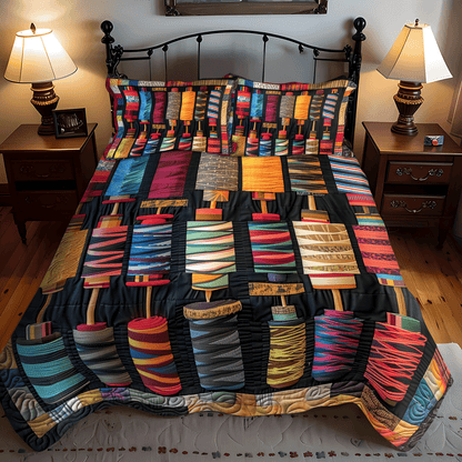 Stitcher Dream 3-Piece Quilted Bedding Set NCU0TH1299