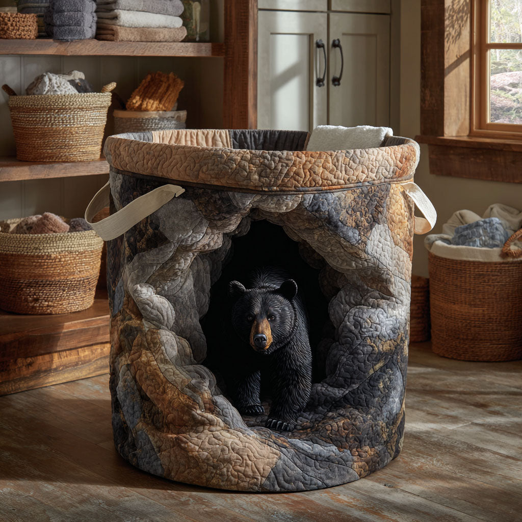 Stone Refuge Quilted Laundry Basket NCU0NTV659