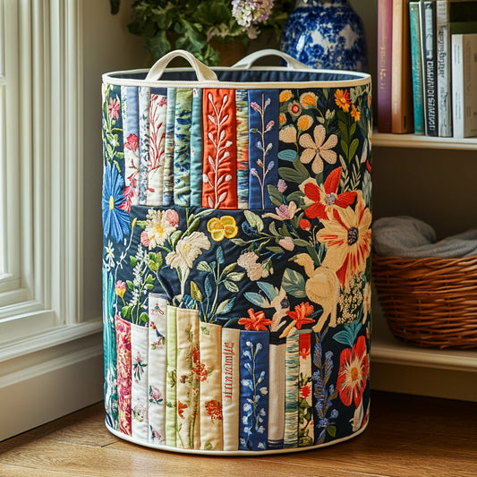 Story Blossoms Quilted Laundry Basket NCU0PVL460