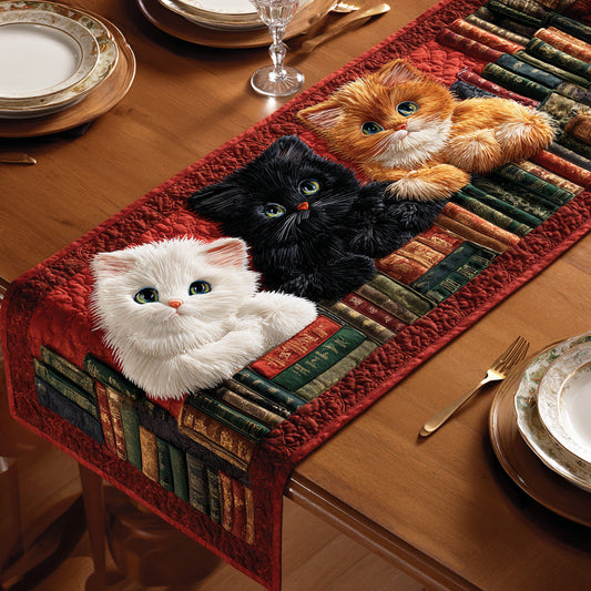 Story Cat Quilted Table Runner NCU0NTD1219