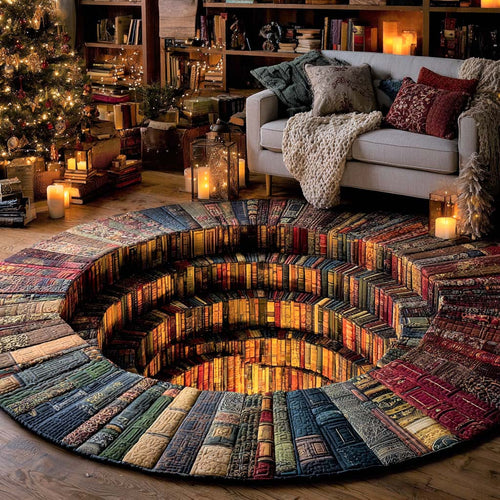 Story Circle Quilted Round Mat NCU0NNL141