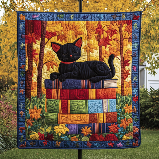 Storytime Cat Quilted Blanket NCU0VH249