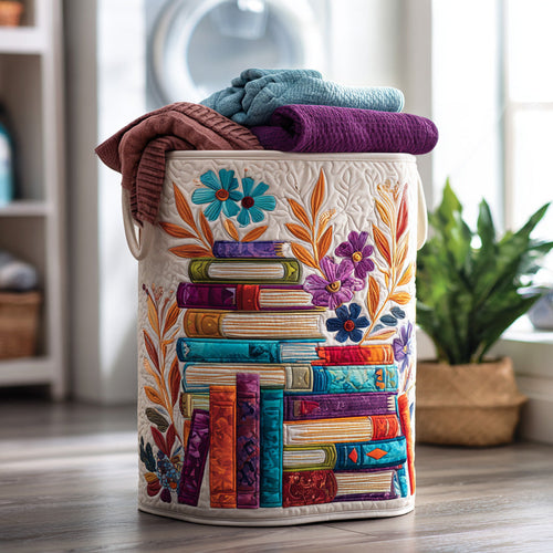Storytime Stash Quilted Laundry Basket NCU0DV820
