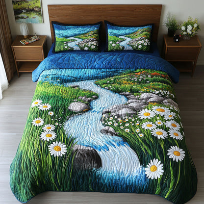 Stream of Daisies Duvet Cover Set NCU0NNT496
