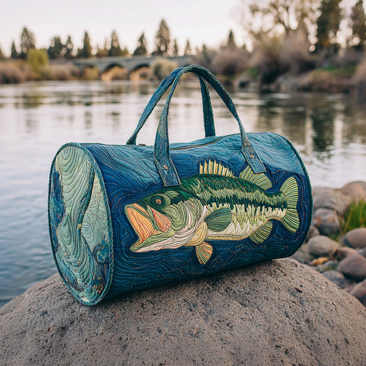 Streamside Bass Quilted Duffle Bag NCU0LDH584