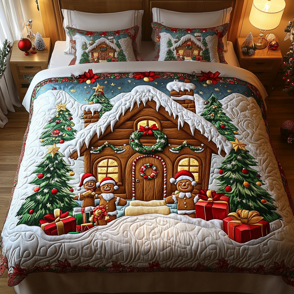 Sugarhouse Snuggle 3-Piece Quilted Bedding Set NCU0VH839
