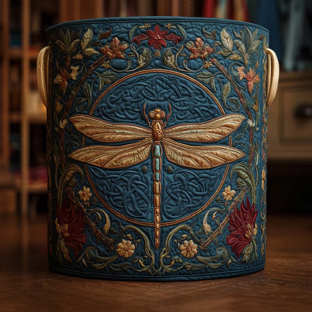 Summer Bloom Quilted Laundry Basket NCU0NNT2303