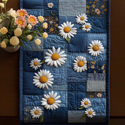 Summer Blossoms Quilted Table Runner NCU0NNT961