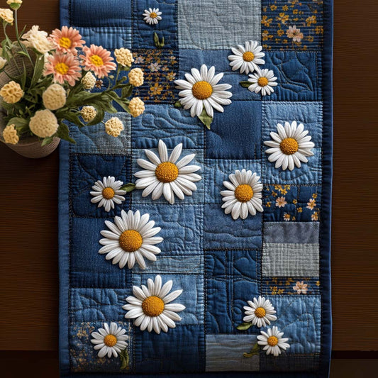 Summer Blossoms Quilted Table Runner NCU0NNT961